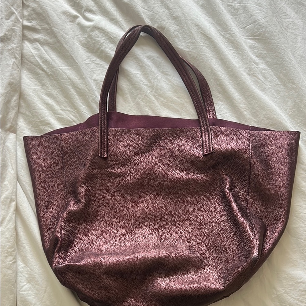 Elegant Burgundy Tote Bag